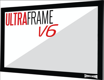 Dreamscreen - Acoustic transparant ultra weave V6 - incl velvet frame - 16:9 - Gain 0.9 in demo in de zaak