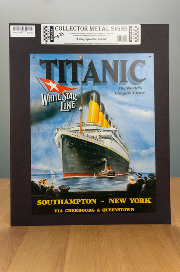 Metal Sign - Titanic - White Star Line