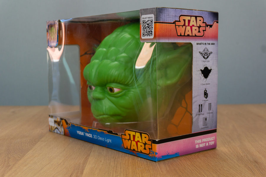 3D Deco Light - Star Wars Yoda - Wandlamp