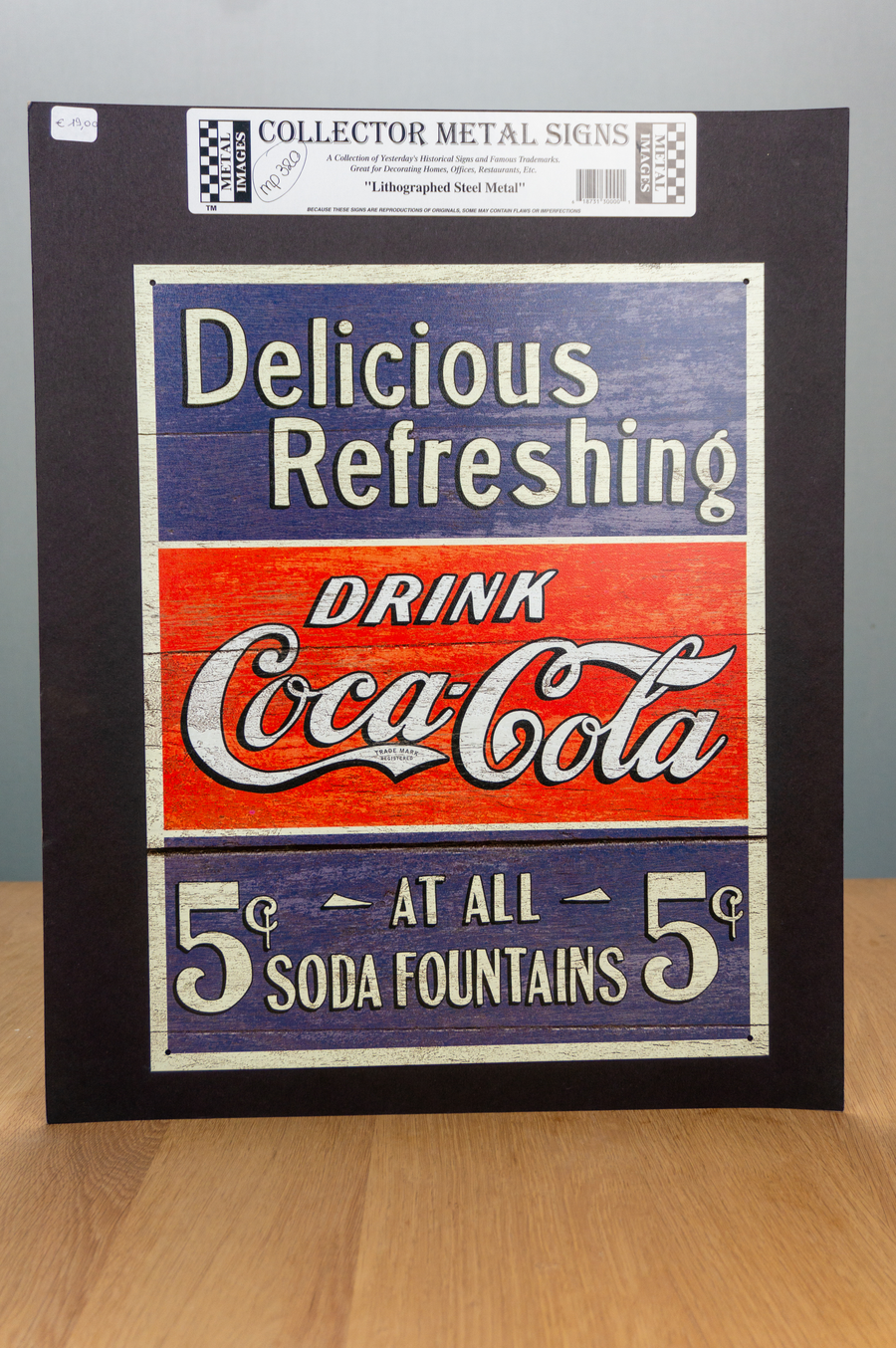 Metal Sign - Coca Cola - Delicious refreshing