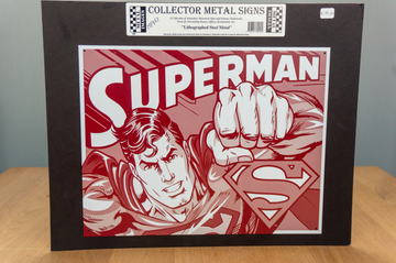 Metal Sign - Superman (rood)